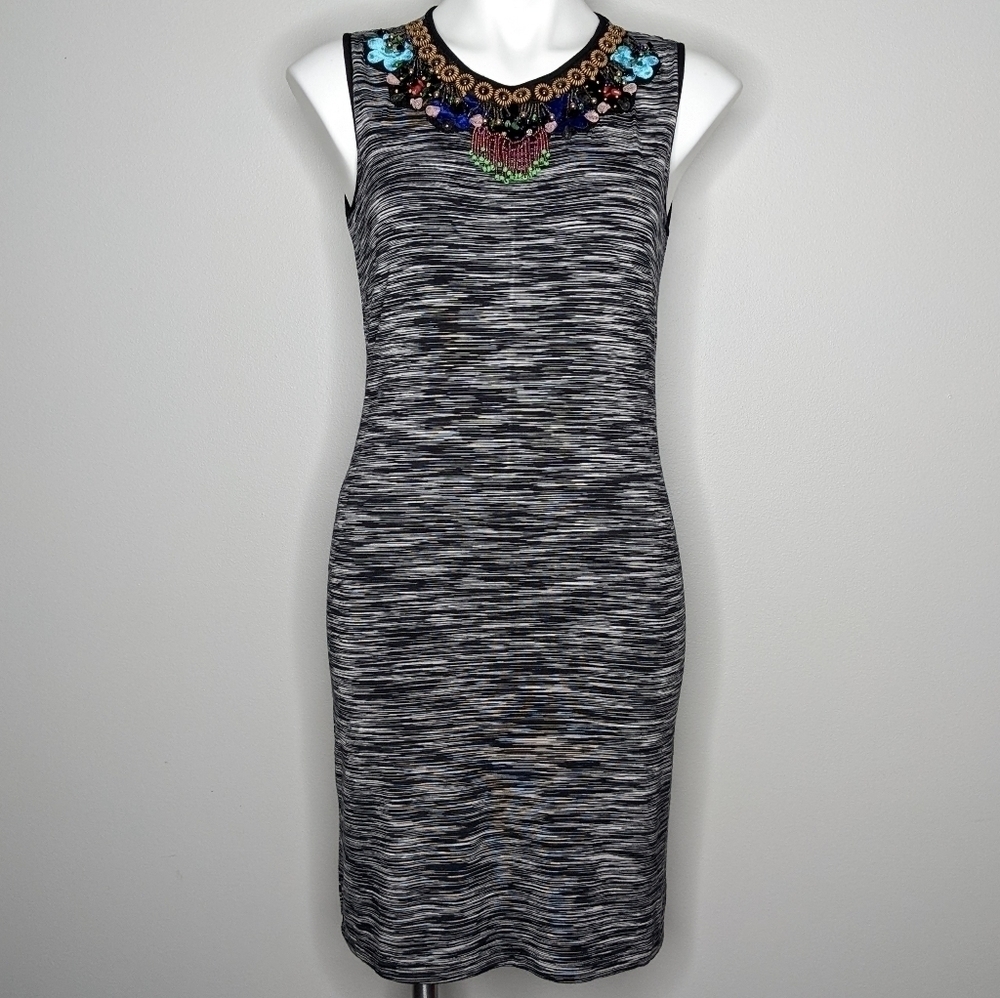 Philosophy Black and Gray Sleeveless Dress